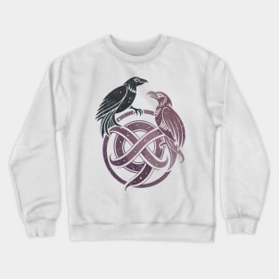 Hugin and Munin Viking God Mythology Ravens Crewneck Sweatshirt